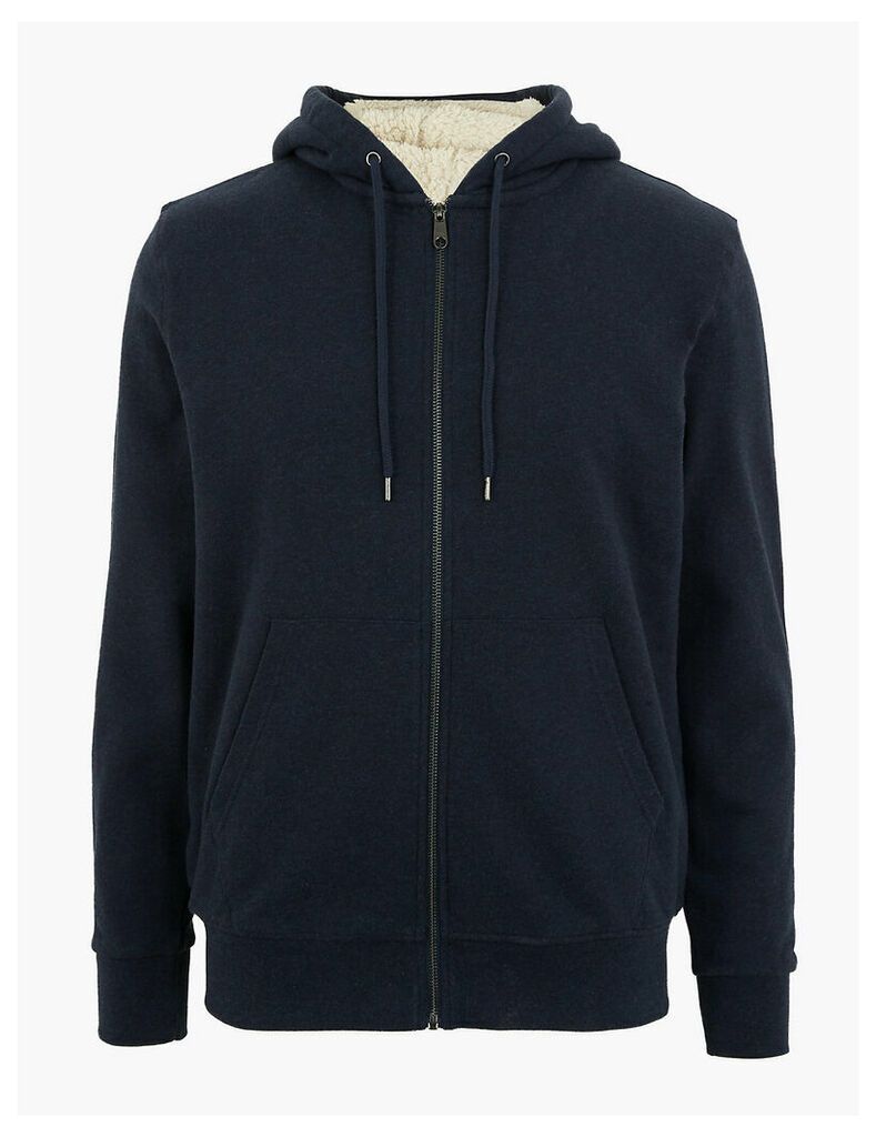 M&S Collection Fleece Lined Hoodie