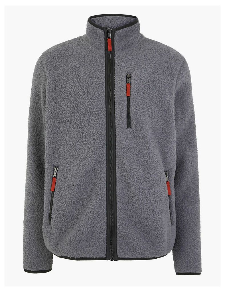 M&S Collection Sherpa Fleece Jacket