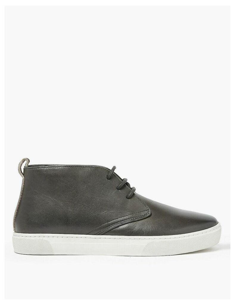 M&S Collection Leather Lace-up Chukka Boots