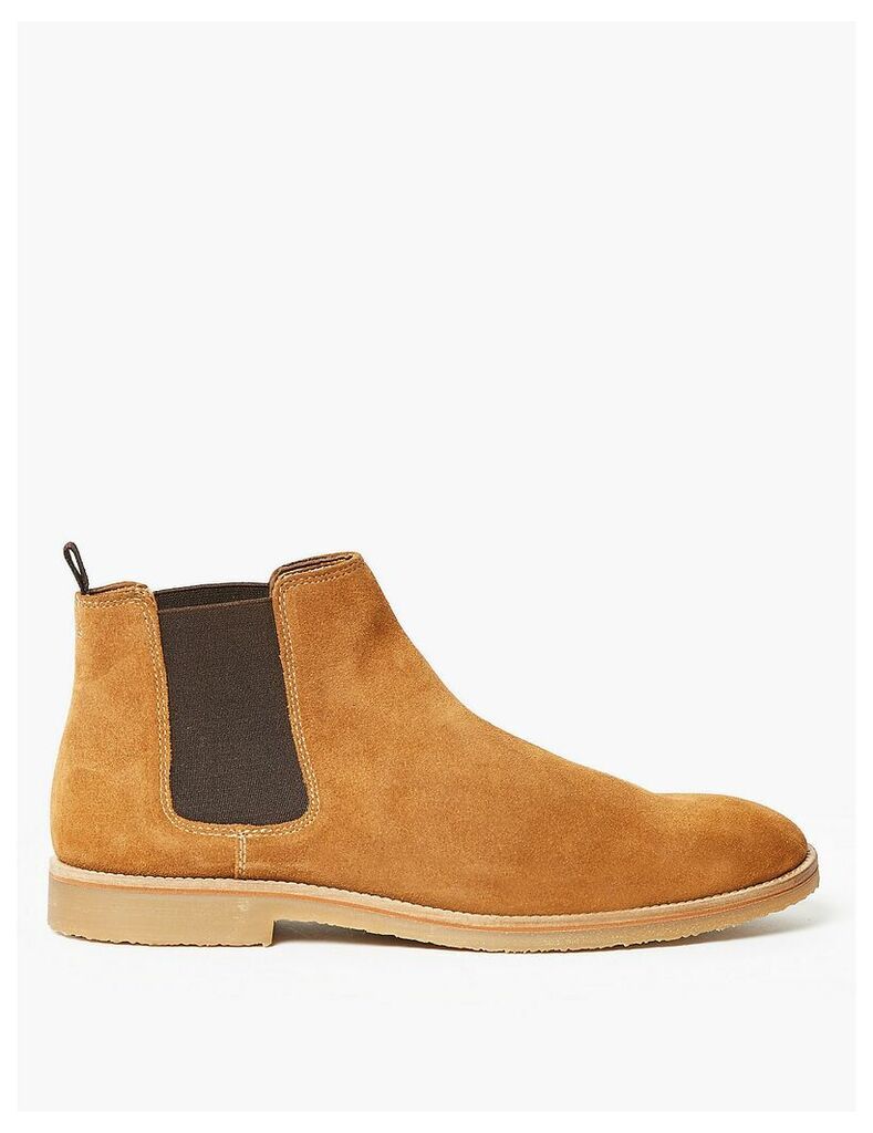 M&S Collection Suede Crepe Sole Chelsea Boots