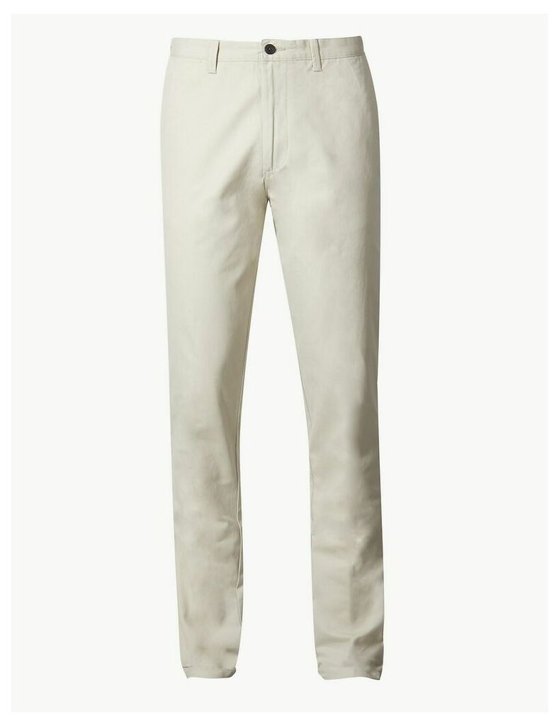 M&S Collection Tapered Fit Pure Cotton Chinos