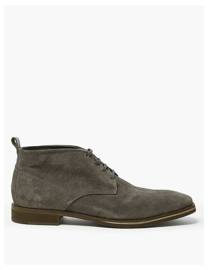 M&S Collection Leather Lace-up Chukka Boots