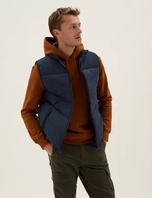 Mens Feather & Down Gilet with Stormwear™