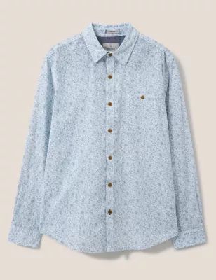 Mens Pure Cotton Floral Shirt