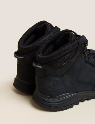 Mens Leather Waterproof Walking Boots
