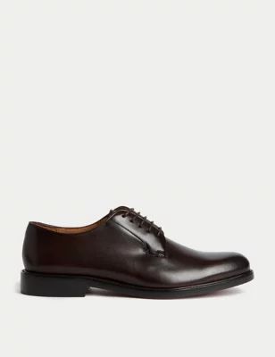 Mens Leather Derby Shoes