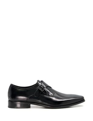 Mens Leather Monk Strap Shoes