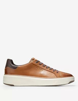 Mens Grandpro Topspin Leather Lace Up Trainers