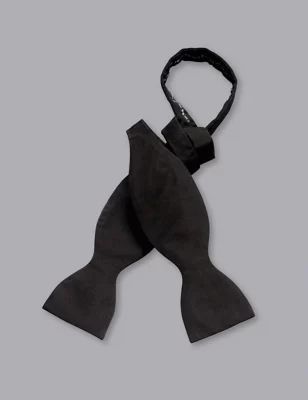 Mens Pure Silk Bow Tie