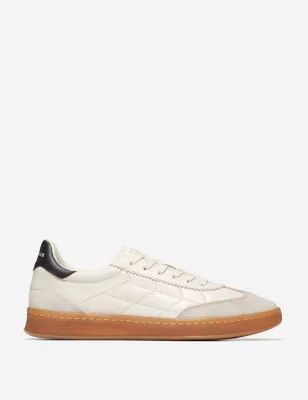 Mens GrandPro Breakaway Leather Lace-Up Trainers