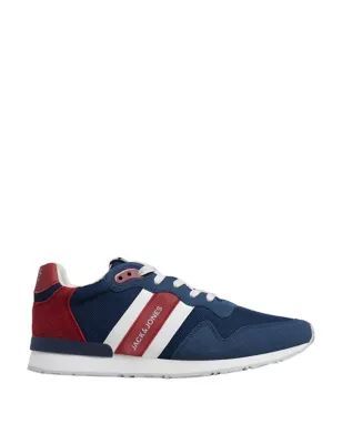 Mens Stripe Lace Up Trainers