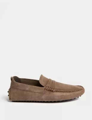 Mens Suede Driving Shoes