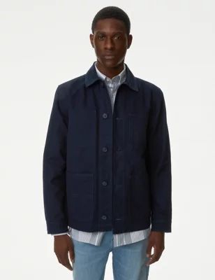 Mens Pure Cotton Chore Jacket with Stormwear™