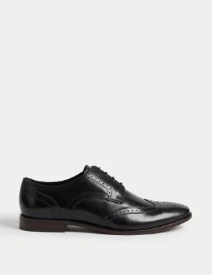 Mens Wide Fit Leather Brogues