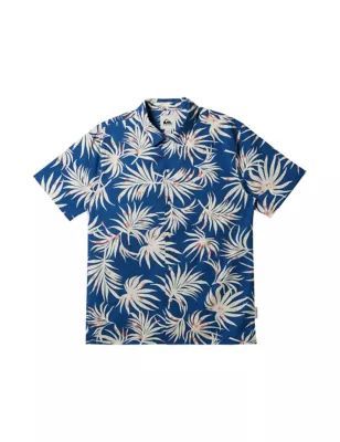 Mens Beach Club Cotton Rich Floral Shirt