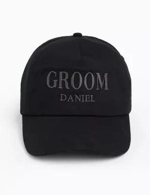 Mens Personalised Groom Cap