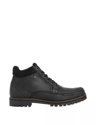 Mens Leather Casual Boots