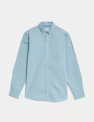 Mens Easy Iron Pure Cotton Oxford Shirt