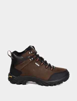 Mens Burrell Leather Waterproof Walking Boots
