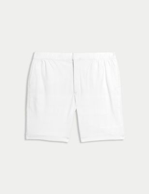 Mens Pure Cotton Textured Shorts