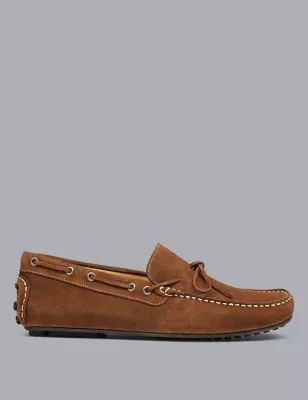 Mens Suede Slip On Driving Loafers