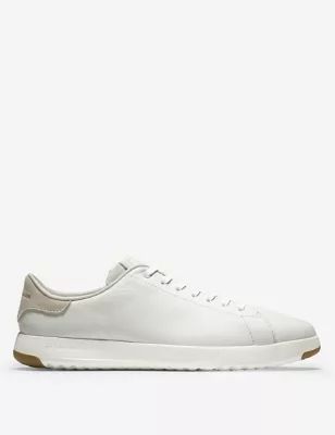 Mens Grandpro Leather Lace Up Trainers