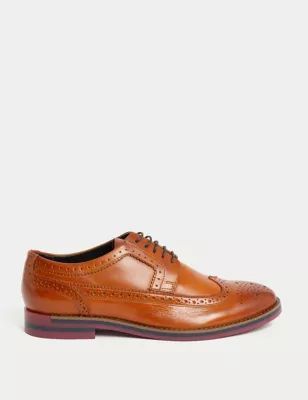 Mens Leather Trisole Brogues