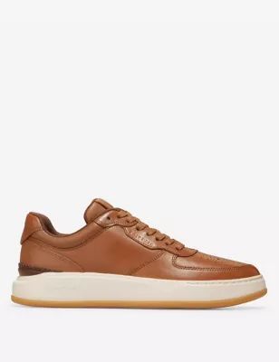 Mens Grandpro Crossover Leather Lace Up Trainers