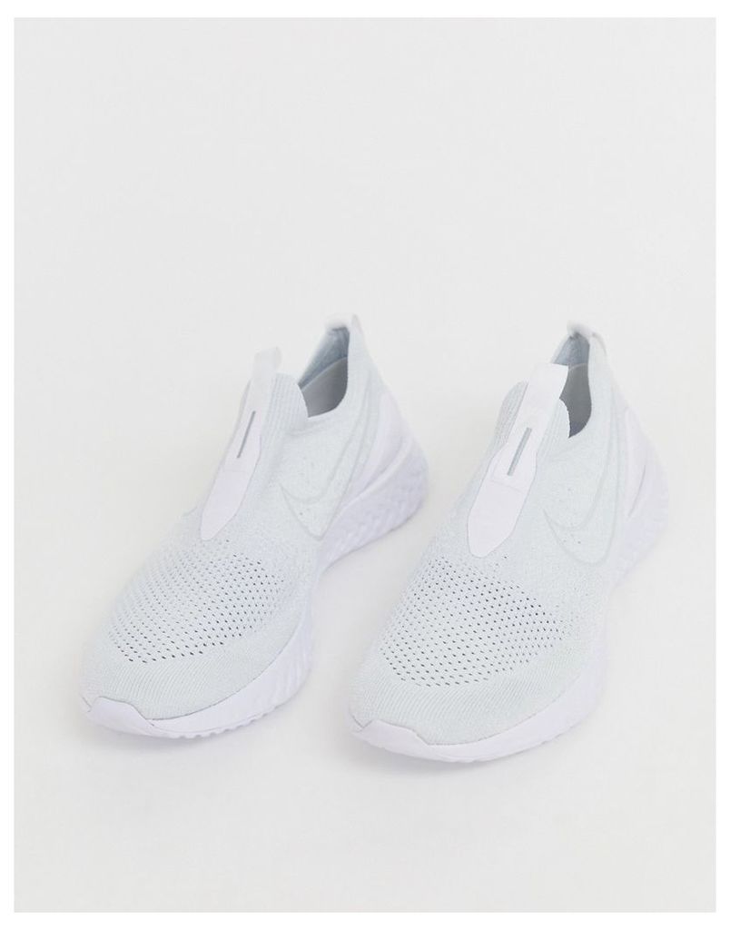Nike Running Epic React Flyknit moc trainers in white