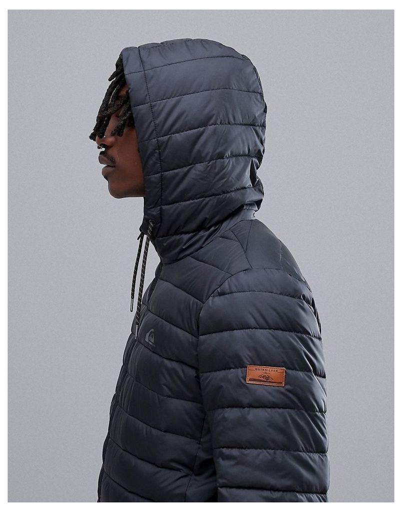 Quiksilver Scaly Hooded Jacket in Black