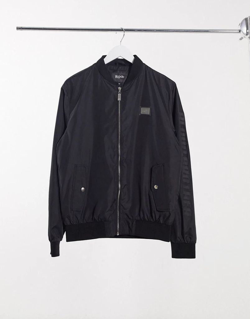 bomber jacket in black