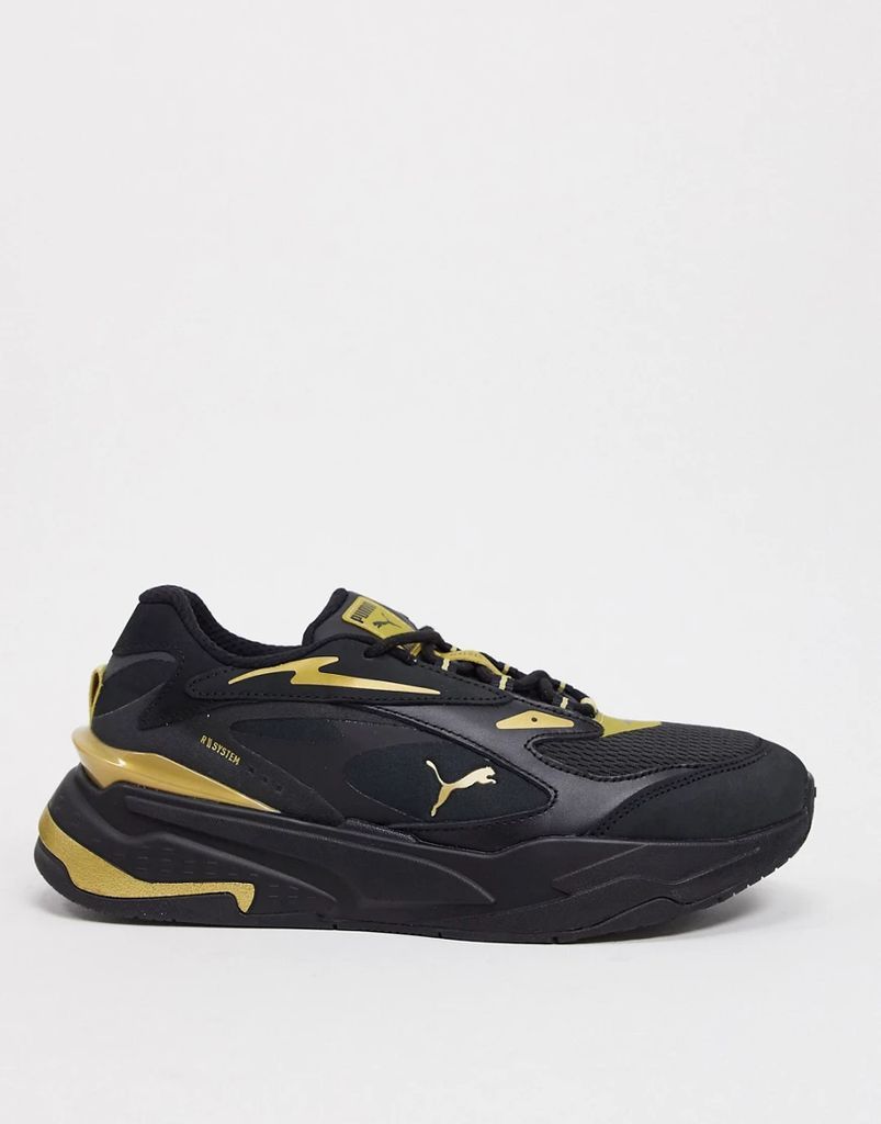 RS-Fast trainers in black and gold
