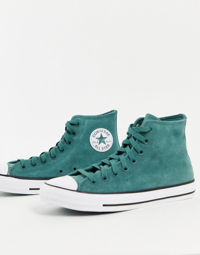 Chuck Taylor All Star trainers in green suede
