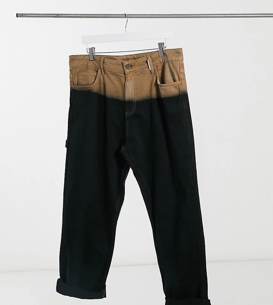 x005 straight leg jeans in dip dye-Multi