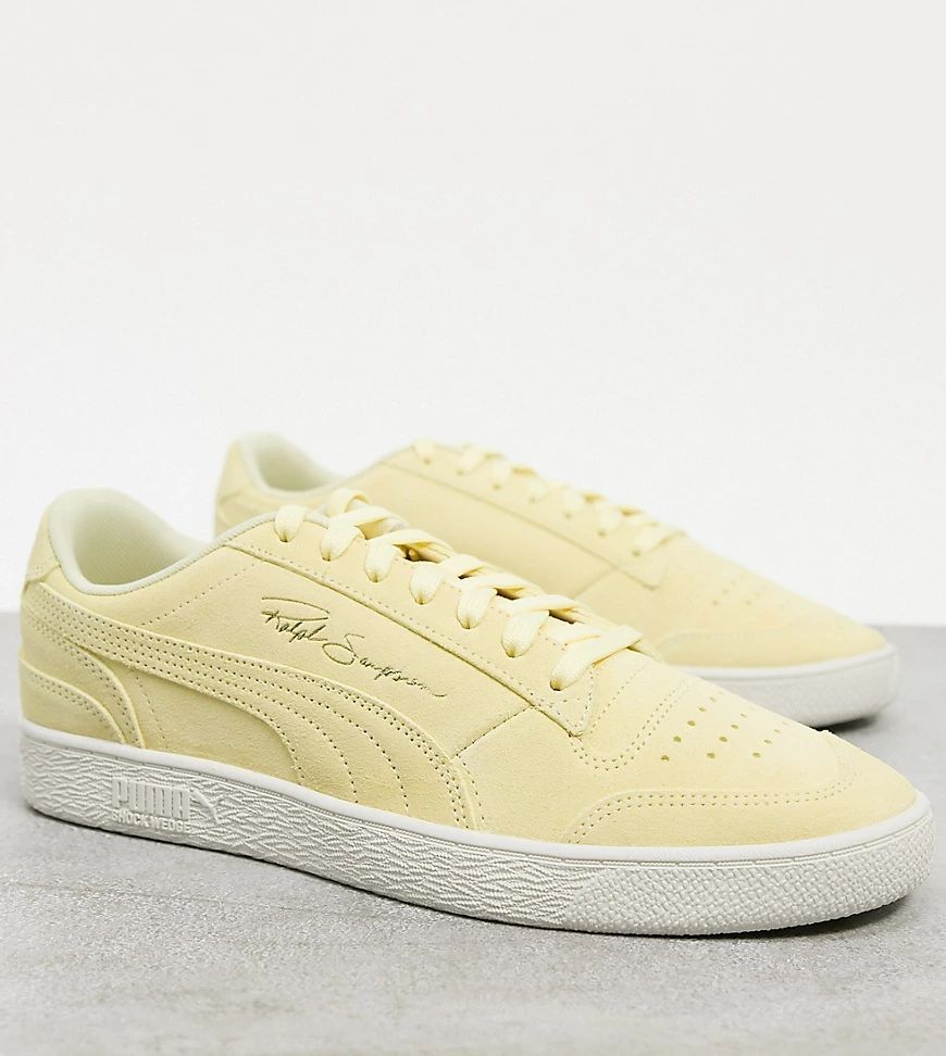 Ralph Sampson suede trainers in yellow exclusive to ASOS