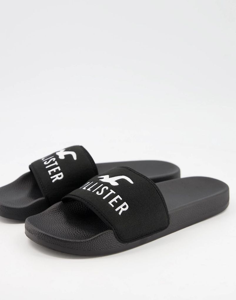 sliders in black with seagull logo