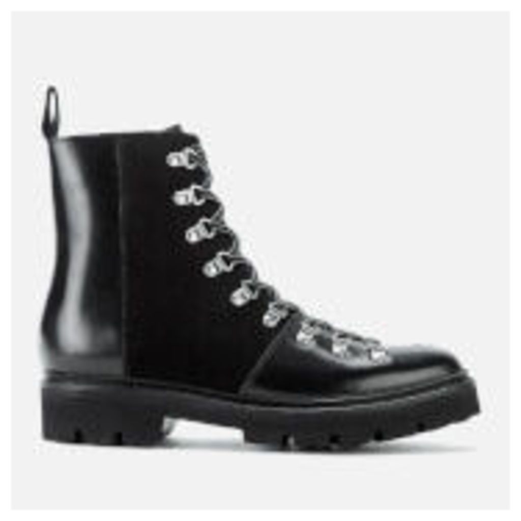 Men's Brady Leather Hiking Style Boots - Black - UK 7