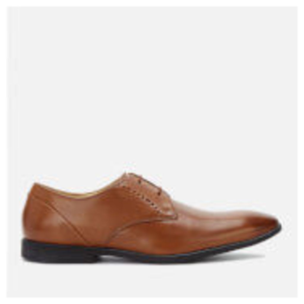 Men's Bampton Lace Leather Derby Shoes - Tan - UK 8
