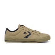 Men's CONS Star Player Canvas Trainers - Jute/Black - UK 7 - Green