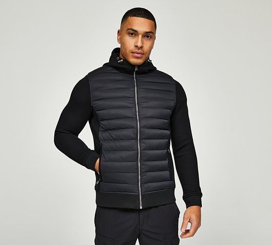 Petrelli Quilted Hooded Hybrid Zip Jacket