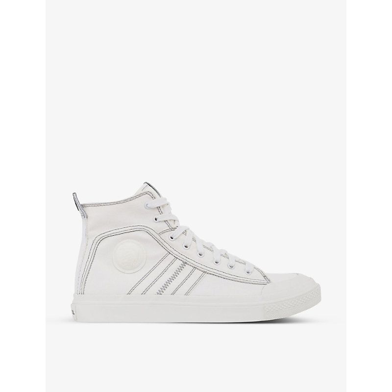 S-Astico mid-top cotton trainers