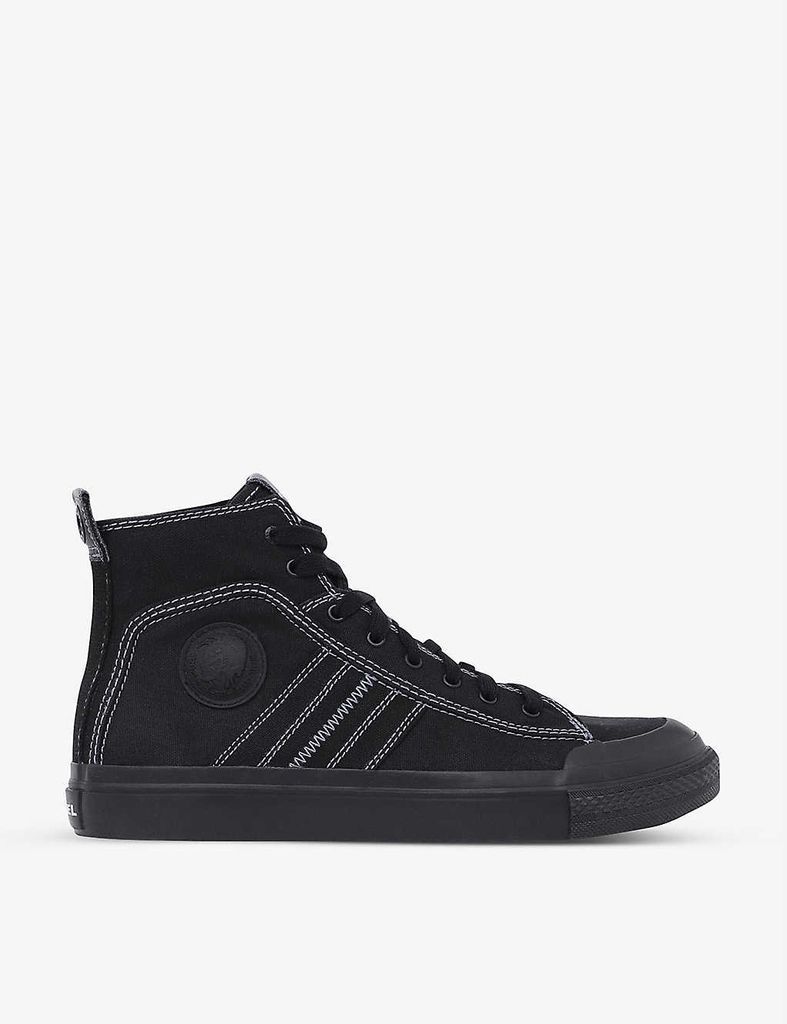 S-Astico mid-top cotton trainers