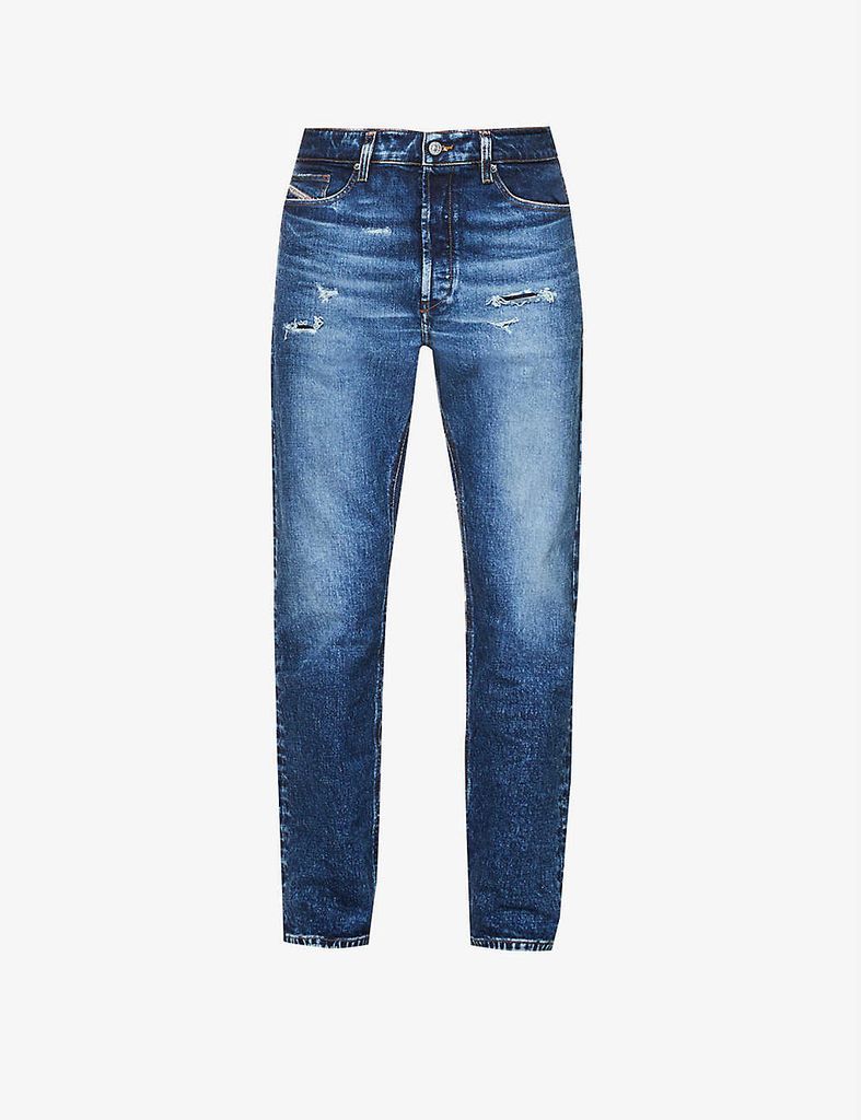 D-Macs regular-fit straight-leg stretch-denim jeans