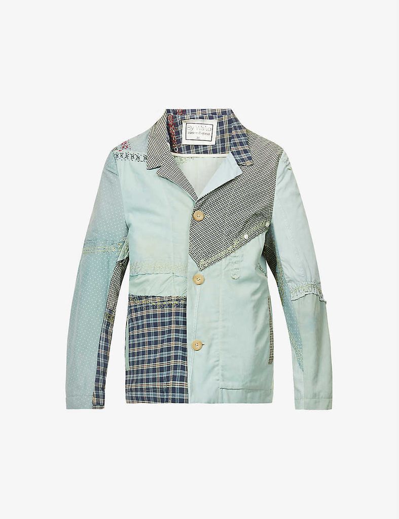 Harry patchwork-pattern cotton jacket