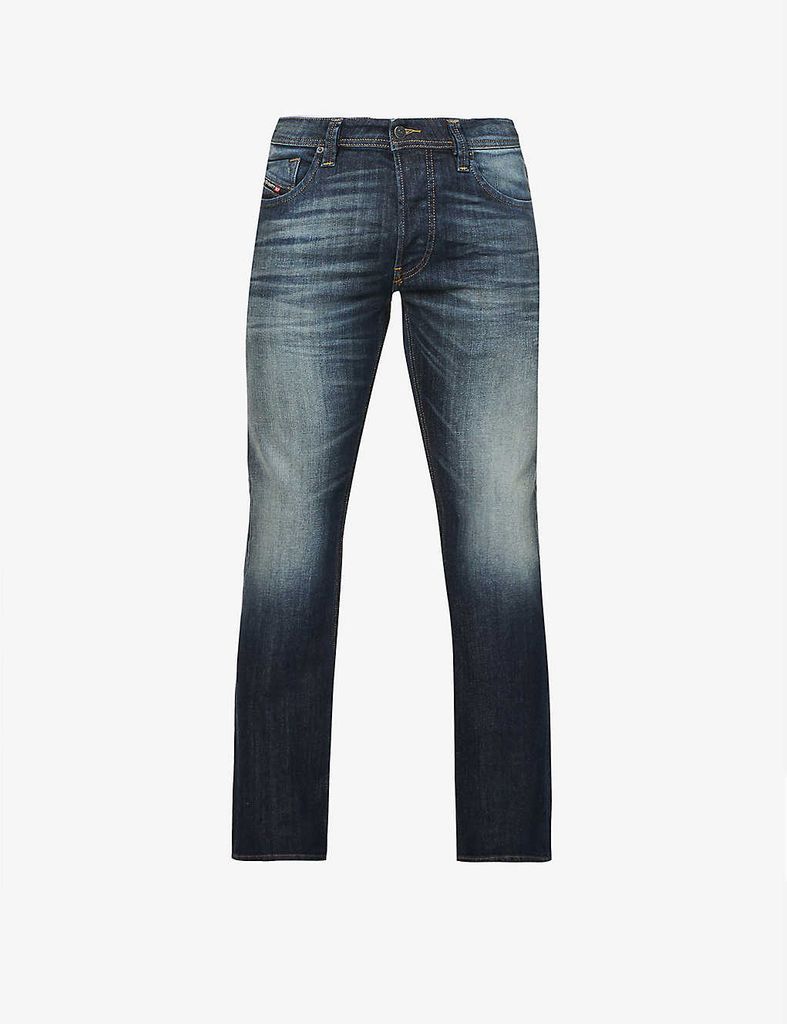 Larkee faded slim-fit stretch-denim jeans