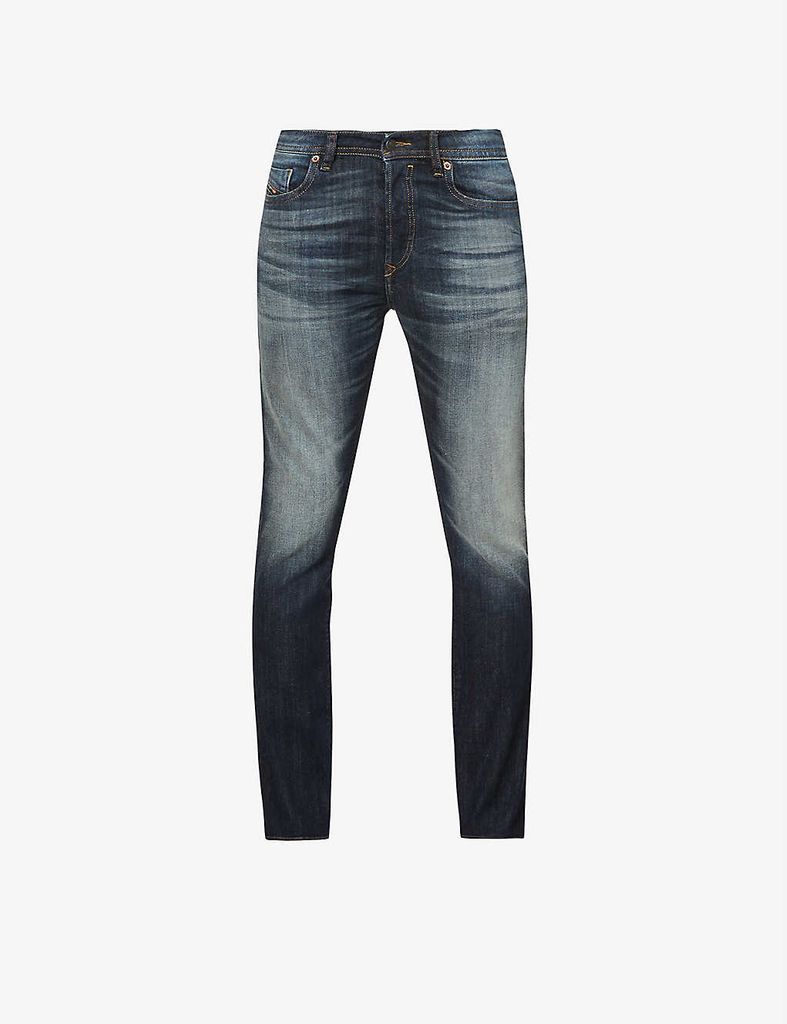 Buster faded slim-fit stretch-denim jeans