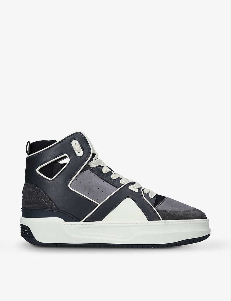 JD1 Basketball high-top leather trainers