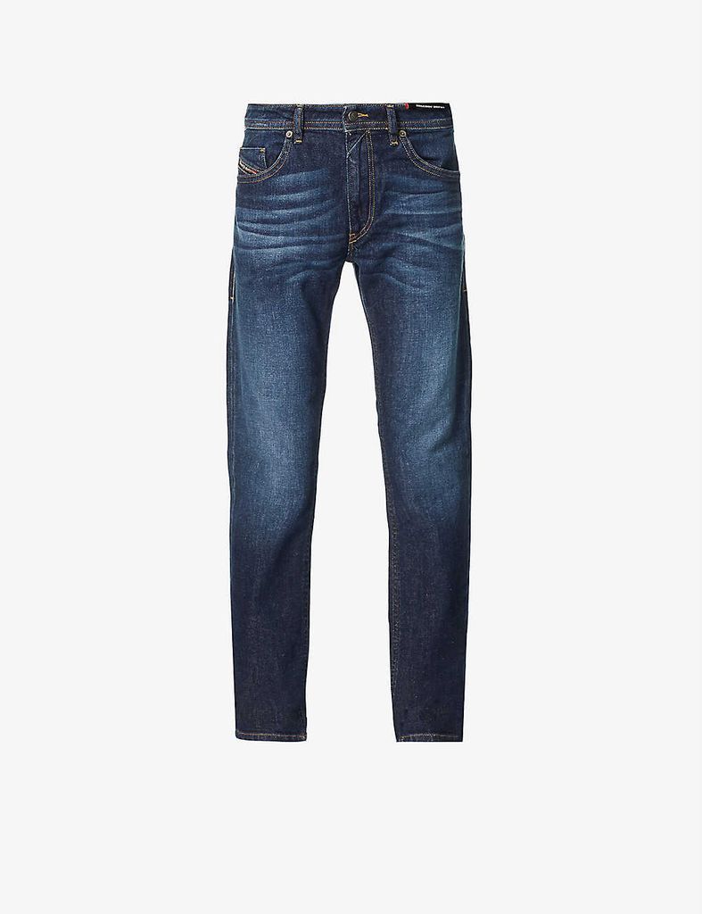 Thommer faded mid-rise stretch-denim jeans
