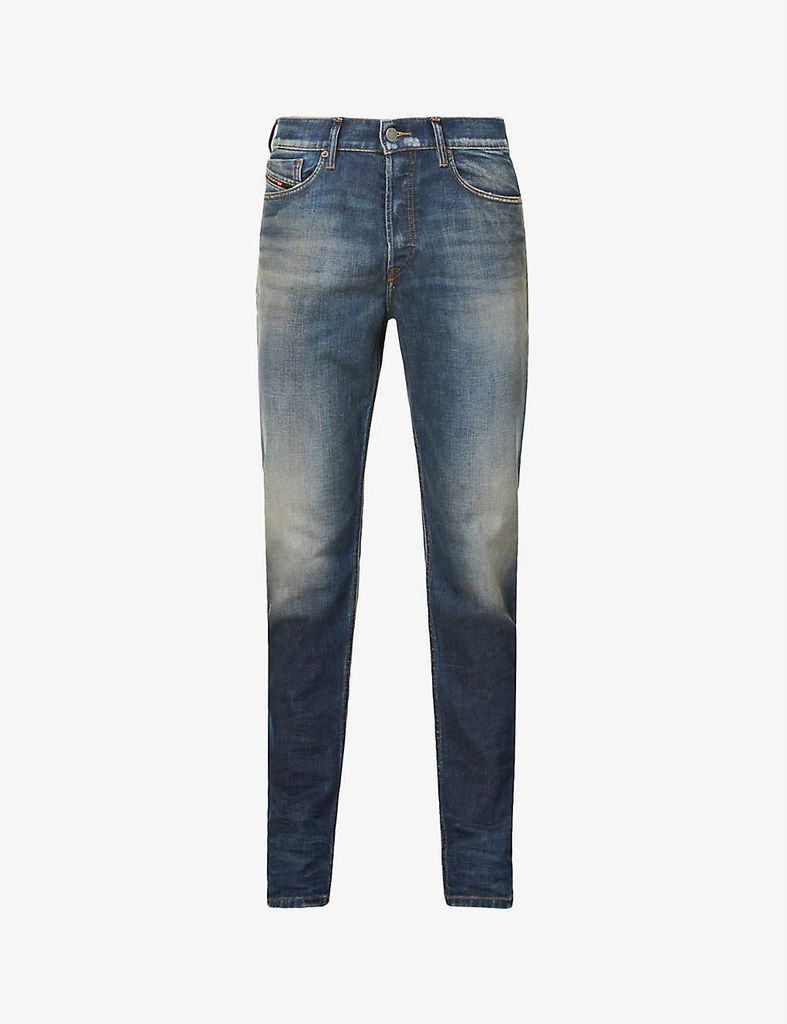 D-Fining slim-fit tapered-leg stretch-denim jeans