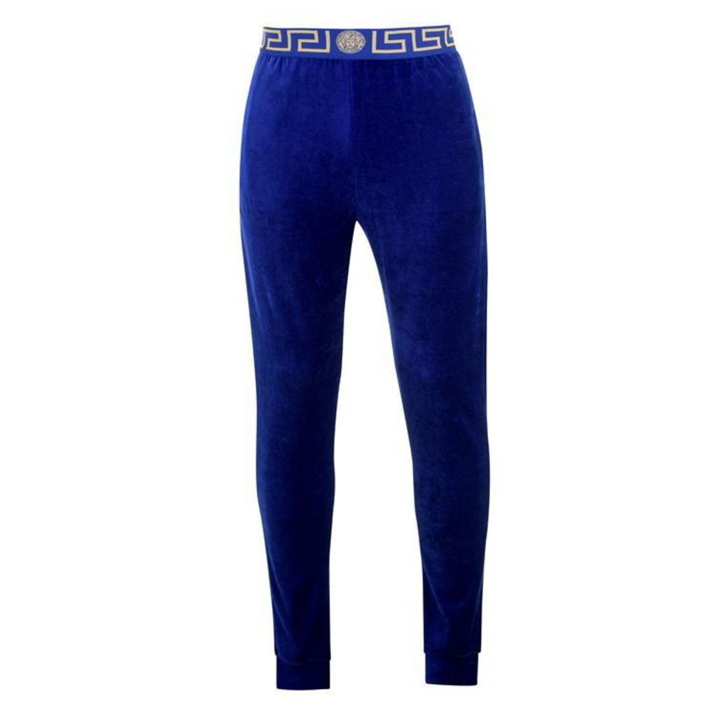 Versace Icon Velour Logo Jogging Bottoms